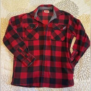 Wrangler Fleece Plaid Men’s Button Up